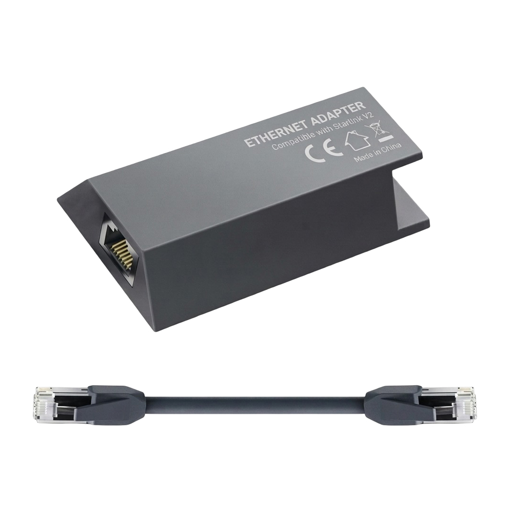 Сетевой адаптер Ethernet LAN для Starlink Gen2/V2 с сетевым кабелем RJ45 купить в Украине