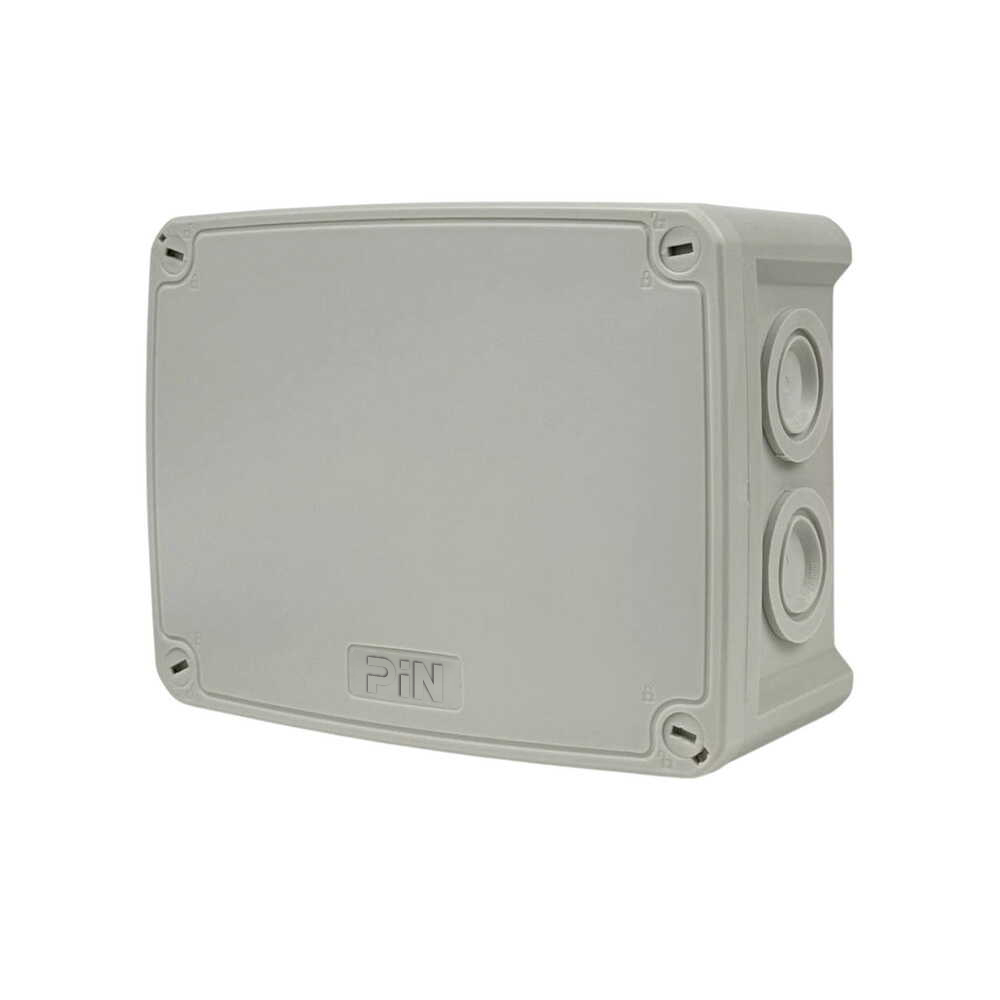 Коробка распределительная KP123GSF серая IP66 с 10 кабельными вводами, с сальниками и креплениями купить в Украине