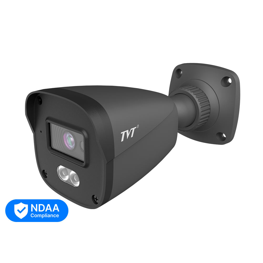 IP-видеокамера 2MP TVT TD-9421S4L-C(D/PE/AW1) Black f=2.8mm, ИК+LED-подсветка, с микрофоном купить в Украине