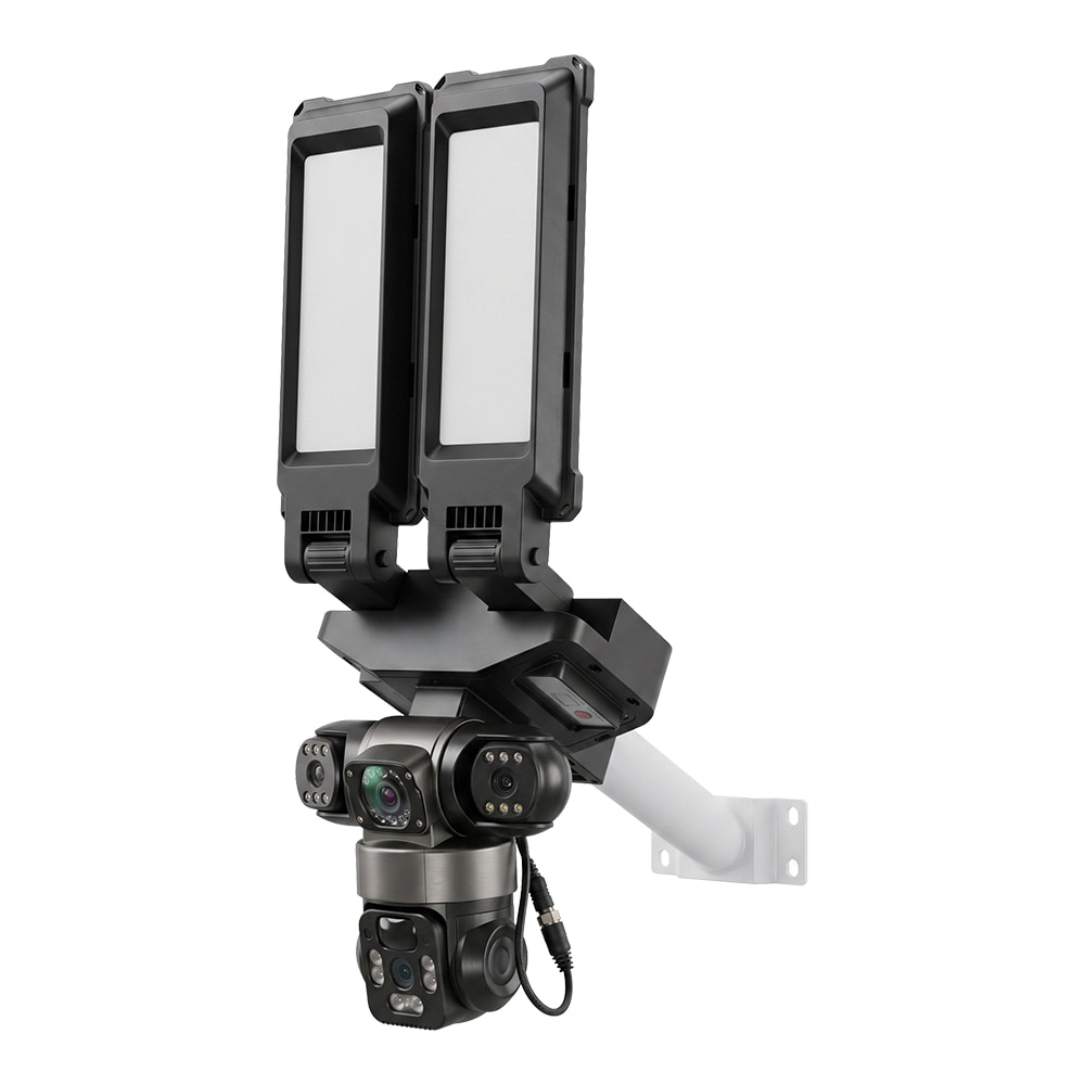 IP PTZ-відеокамера автономна з WiFi, прожектором та сонячною панеллю 3Mp+3Mp+3Mp Light Vision VLC-1223WIL/3C (Lamp+Solar) f=4mm, на акумуляторних батареях купити в Україні