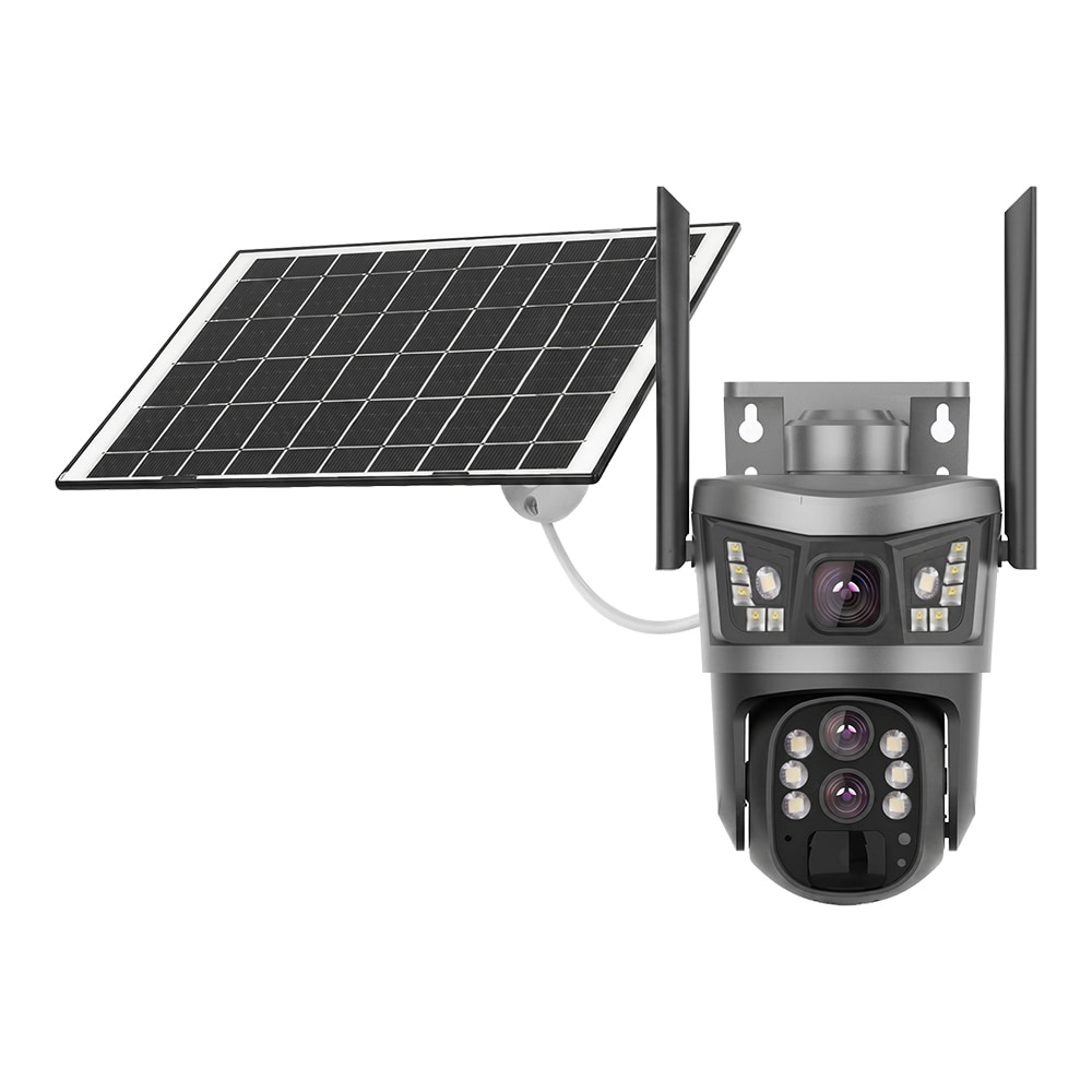 IP PTZ-видеокамера автономная с 4G и солнечной панелью 3Mp+3Mp Light Vision VLC-9530IG10Z/2C3S (Solar) f=4mm, на аккумуляторных батареях купить в Украине