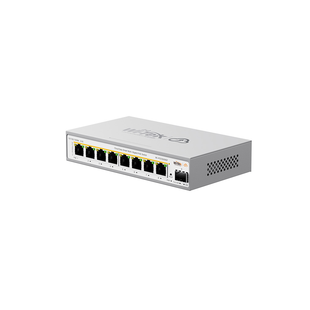 PoE-комутатор 9-портовий керований Wi-Tek WI-PCES509GF 2.5G 130W, 8x2.5Gbps PoE+, 1x10G SFP+, Cloud, ONVIF купити в Україні