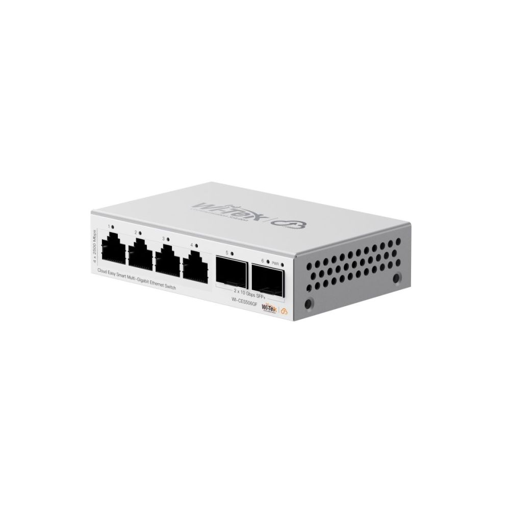 Комутатор 6-портовий керований Wi-Tek WI-CES506GF 2.5G 4x2.5Gbps, 2x10G SFP+, Cloud, ONVIF купити в Україні