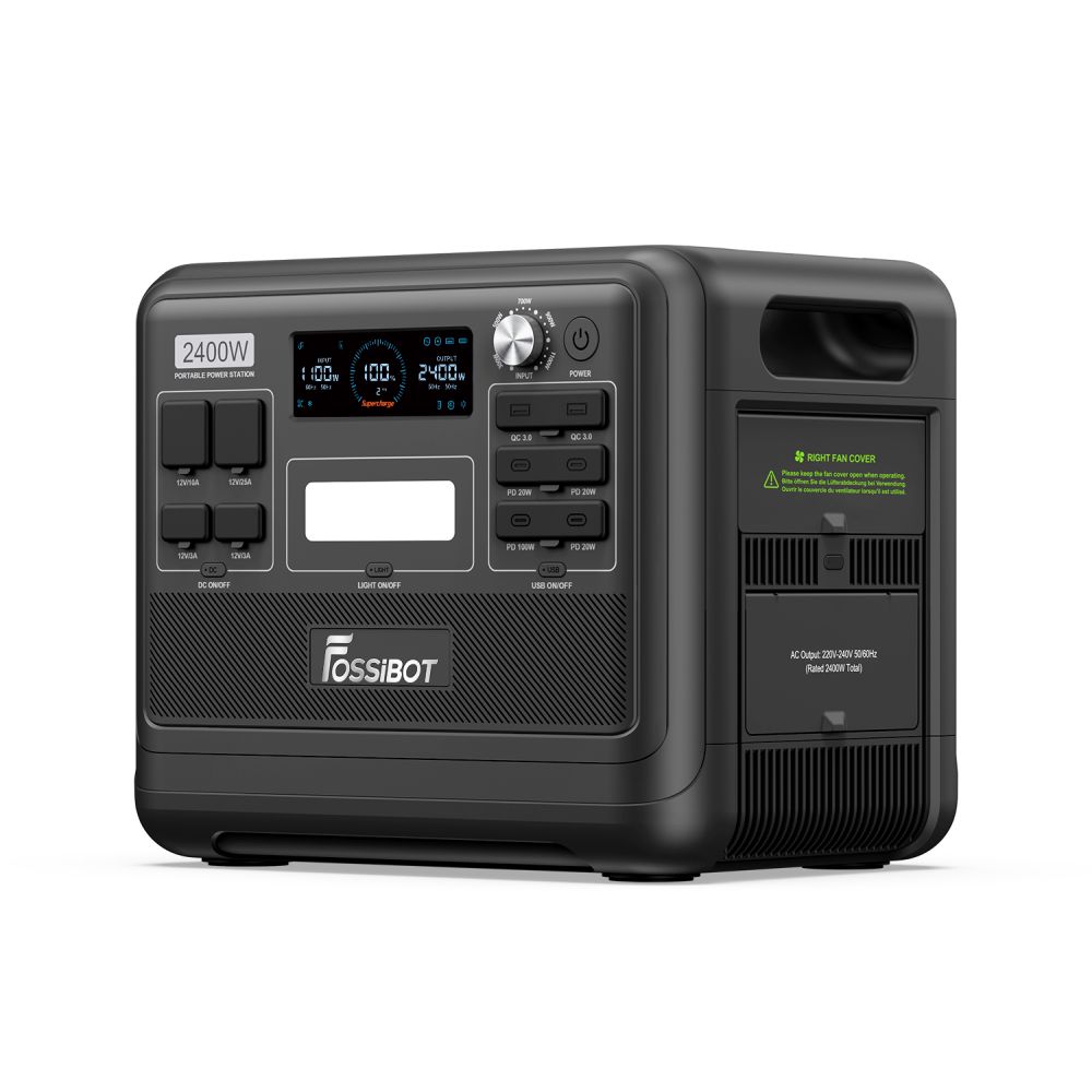 Портативная зарядная станция Fossibot F2400 2400W 2048Wh LiFePO4 купить в Украине