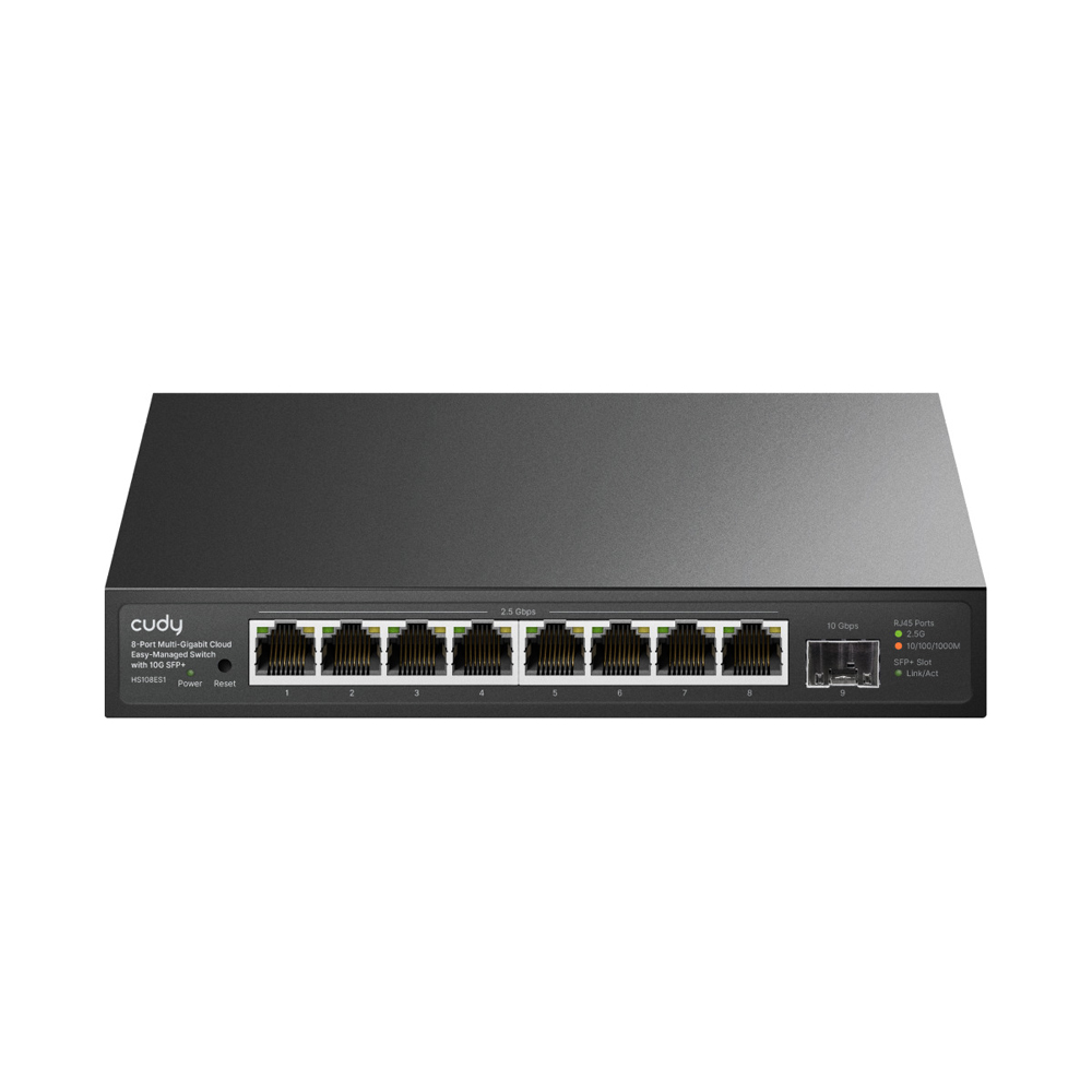 Коммутатор 9-портовый Cudy HS108ES1 2.5G с портом 10G SFP+, с функциями управления купить в Украине